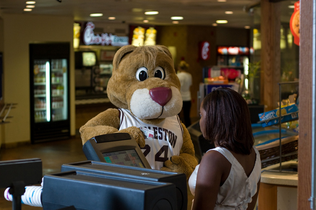 Clyde Buying Snacks on Cougar Card