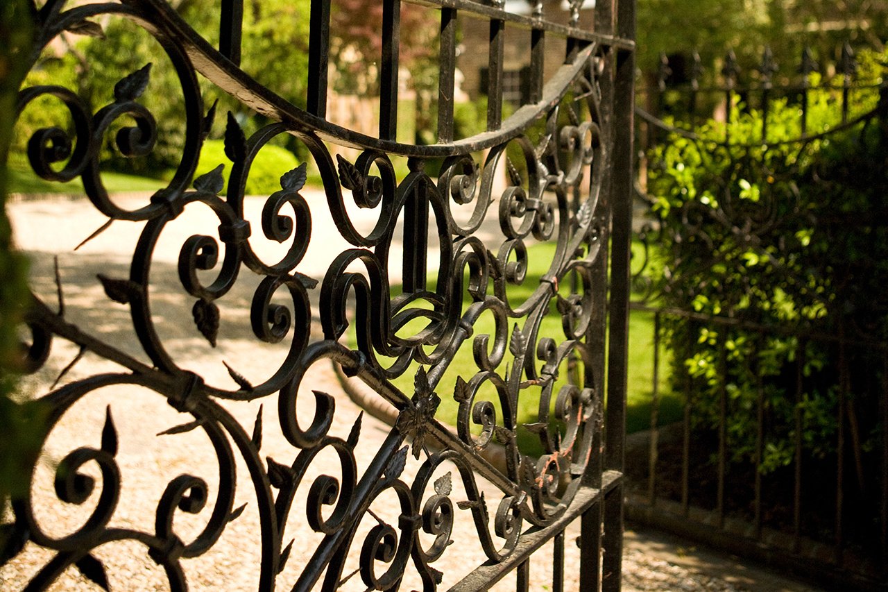 wrought iron gate