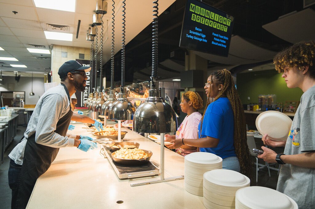 Moonlight Breakfast being served