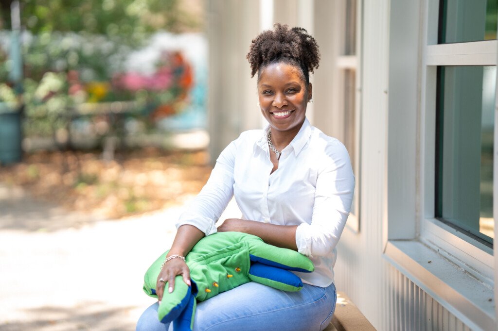 Michele Graham with her prototype