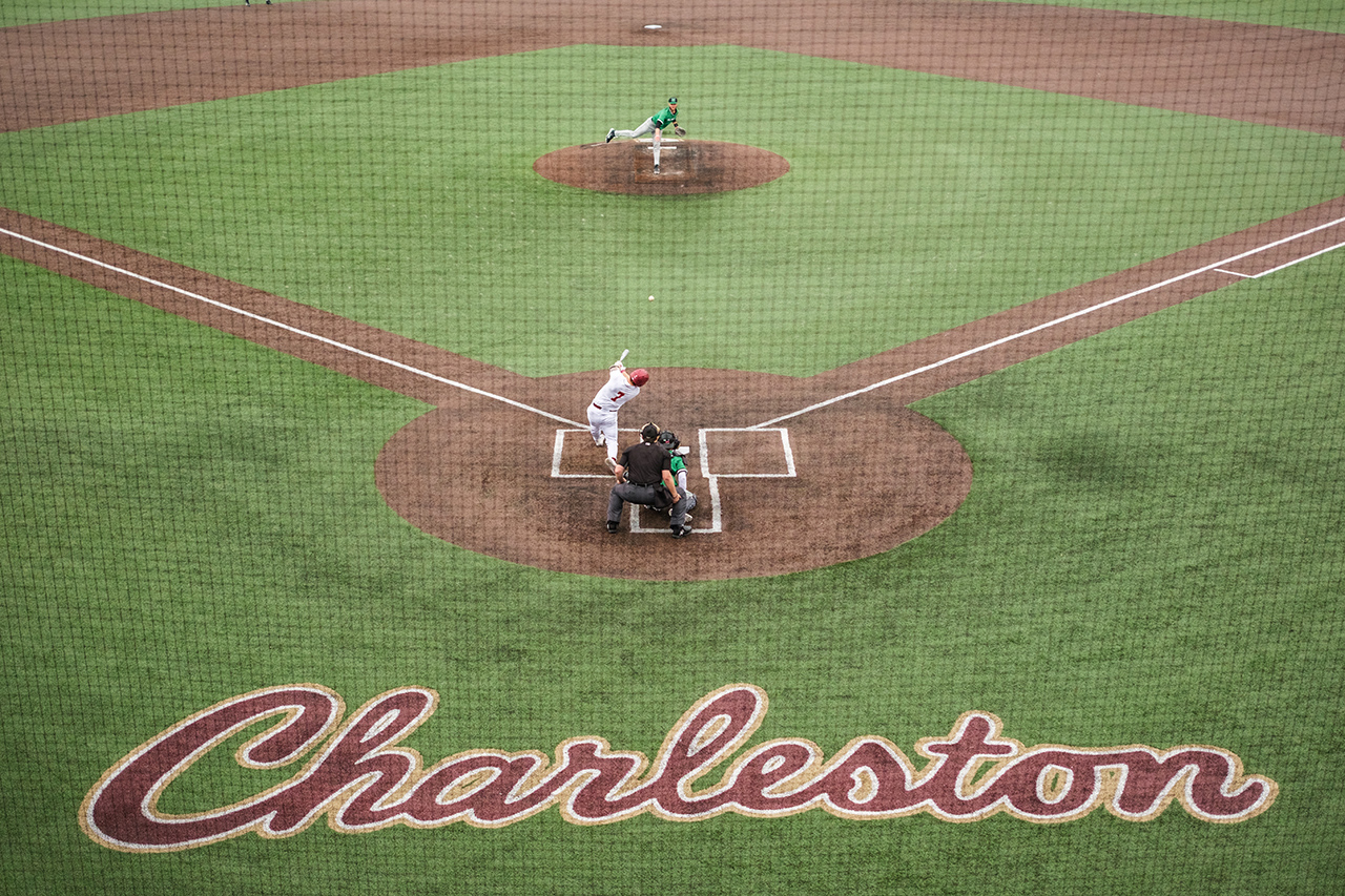 overview of the baseball field 