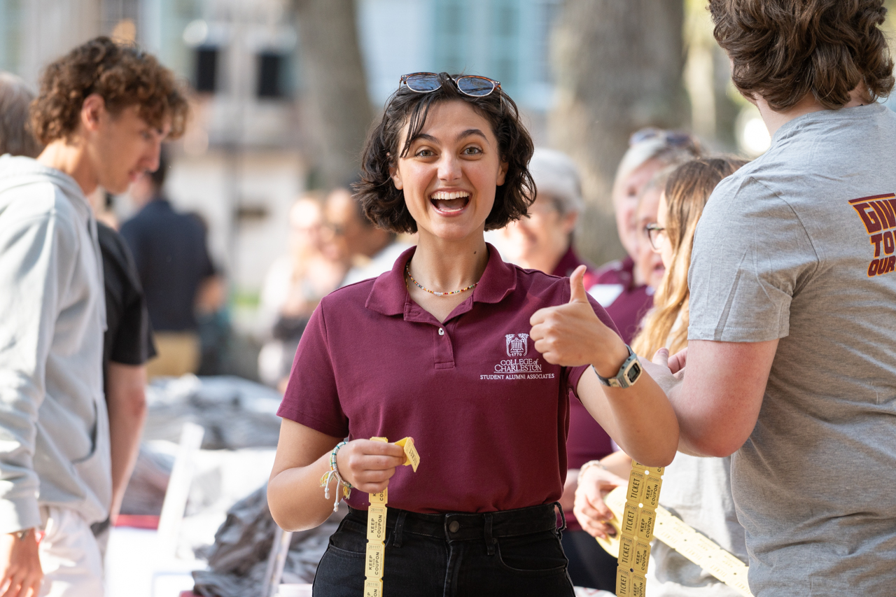 CofC day celebration in the Cistern Yard 