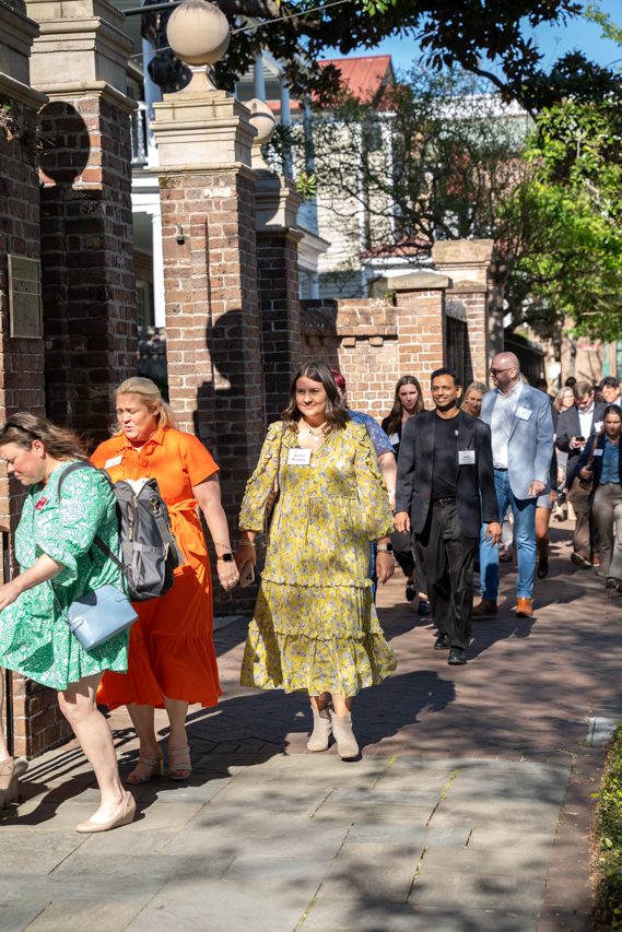 guests arrive at the Blacklock house 