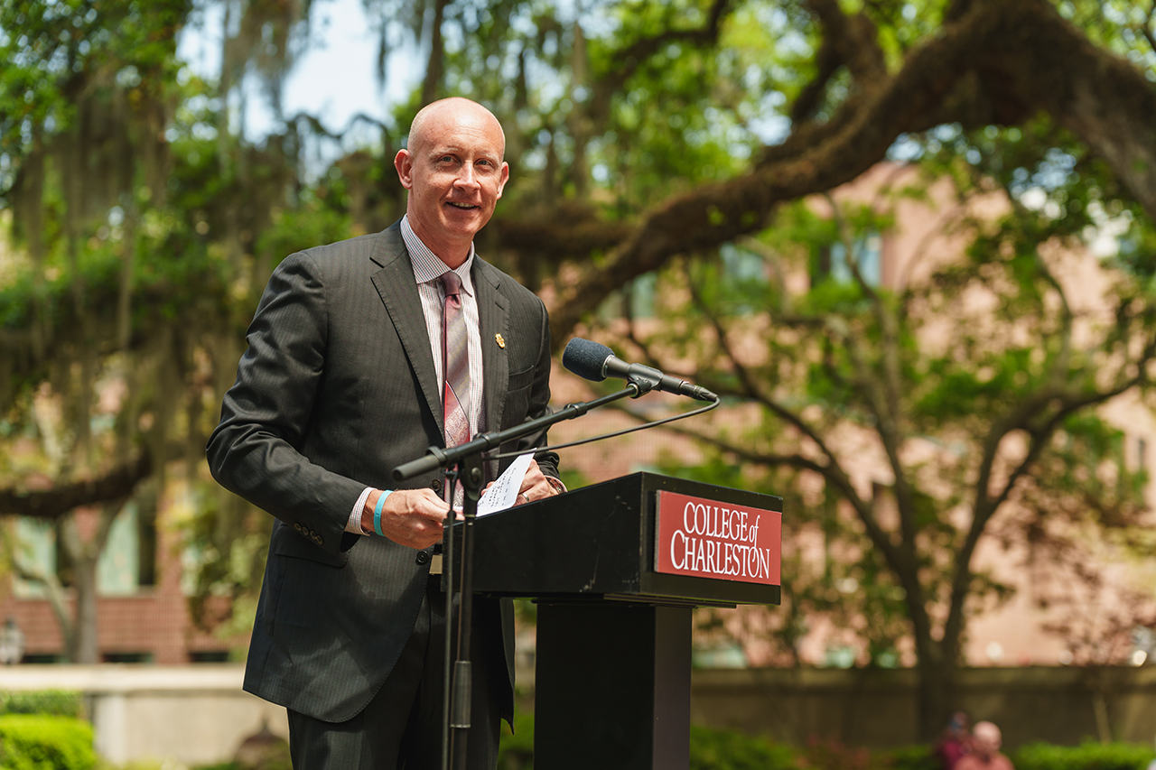 Cougars Basketball Head Coach Holds Court on CofC Podcast