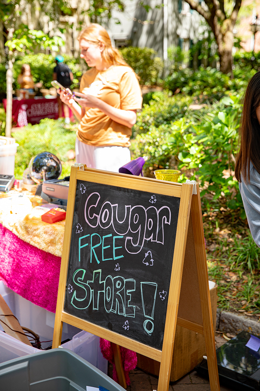 Cougar Free Store at  Sustainability Fair 