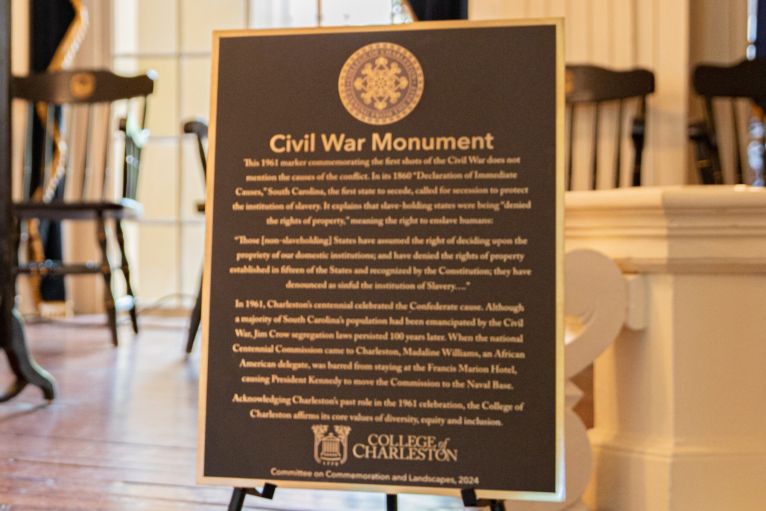 civil war monument signage