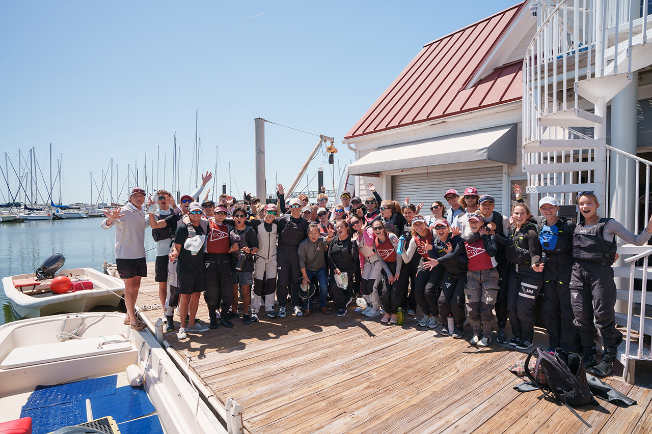 group photo of the College of Charleston Sailing Team