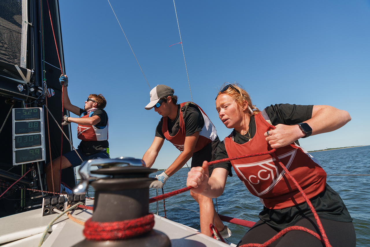 Sailing on Charleston Harbor with the College of Charleston Sailing Team