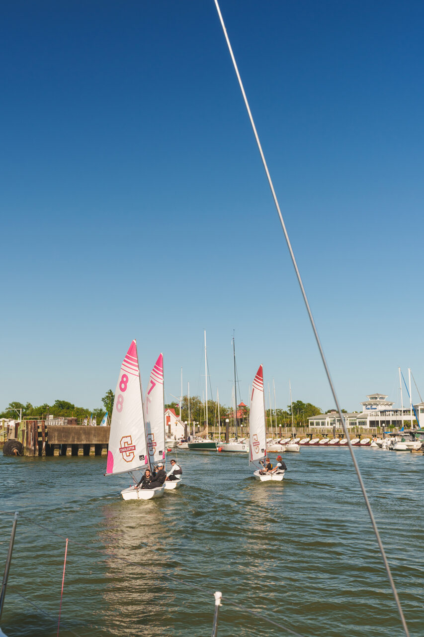 Sailing on Charleston Harbor with the College of Charleston Sailing Team