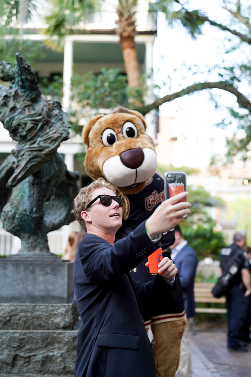 Selfies with Clyde at Charleston Affair 