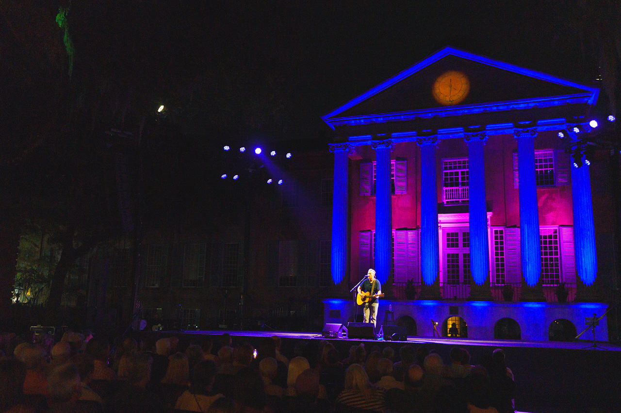 Jason Isbell plays in front of Randolph Hall during Spoleto Festival