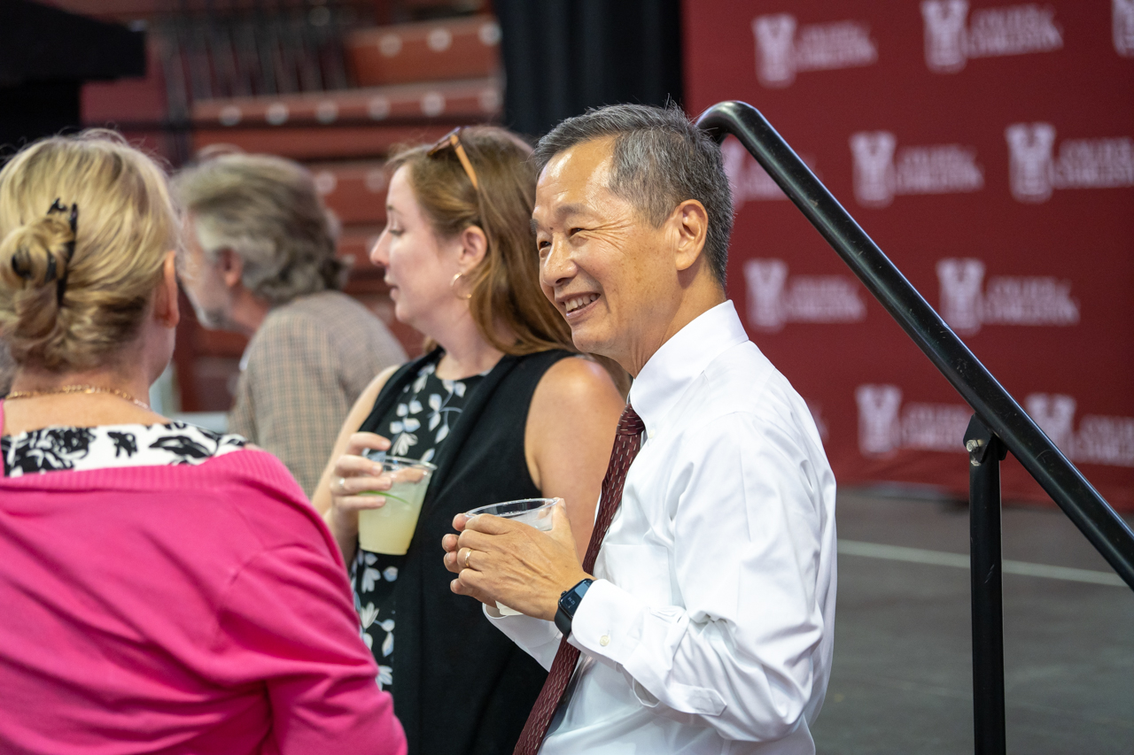 President Hsu at the Back to School Picnic