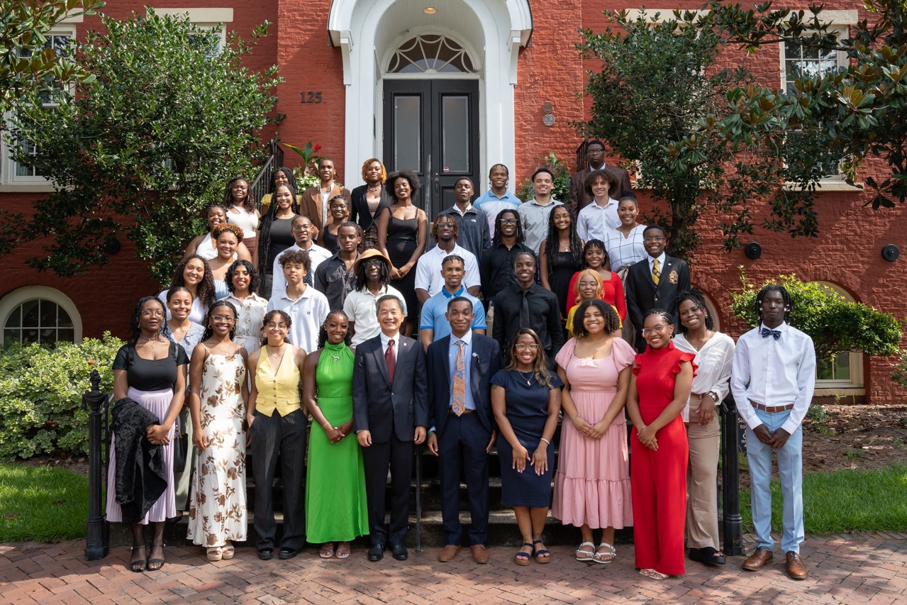 The 1967 Legacy Scholars started the academic year with a reception and volunteer opportunity at the Avery Research Center for African American History and Culture. 