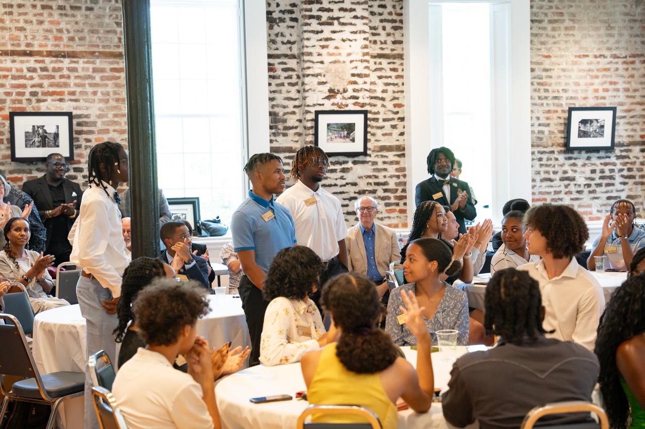 The 1967 Legacy Scholars started the academic year with a reception and volunteer opportunity at the Avery Research Center for African American History and Culture