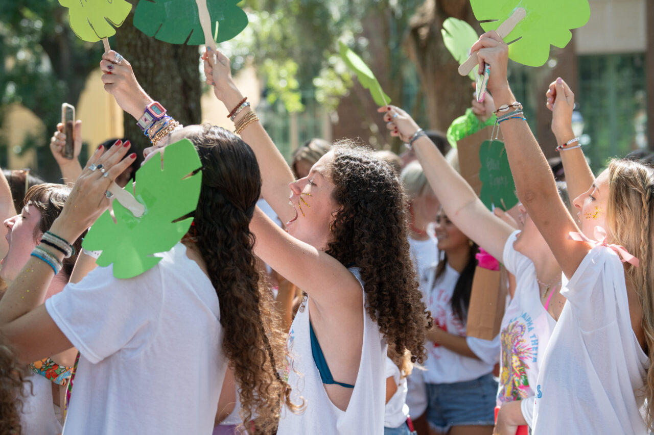 Pure excitement and joy at Panhellenic Bid Day