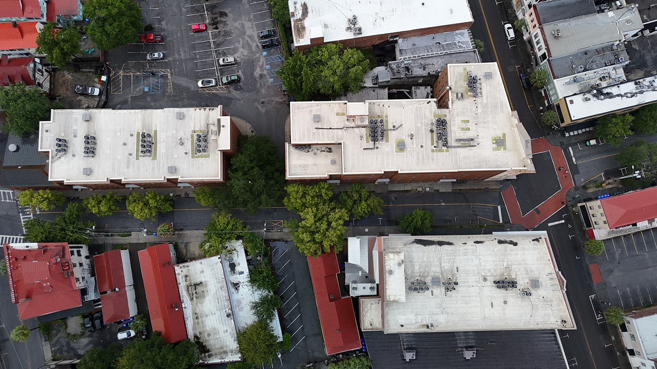 Aerial Photos above campus 