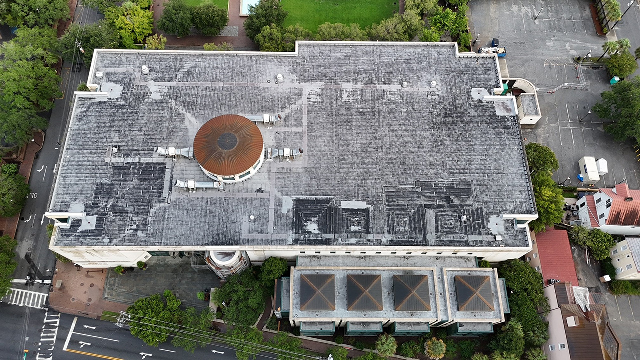 Aerial Photos above campus 