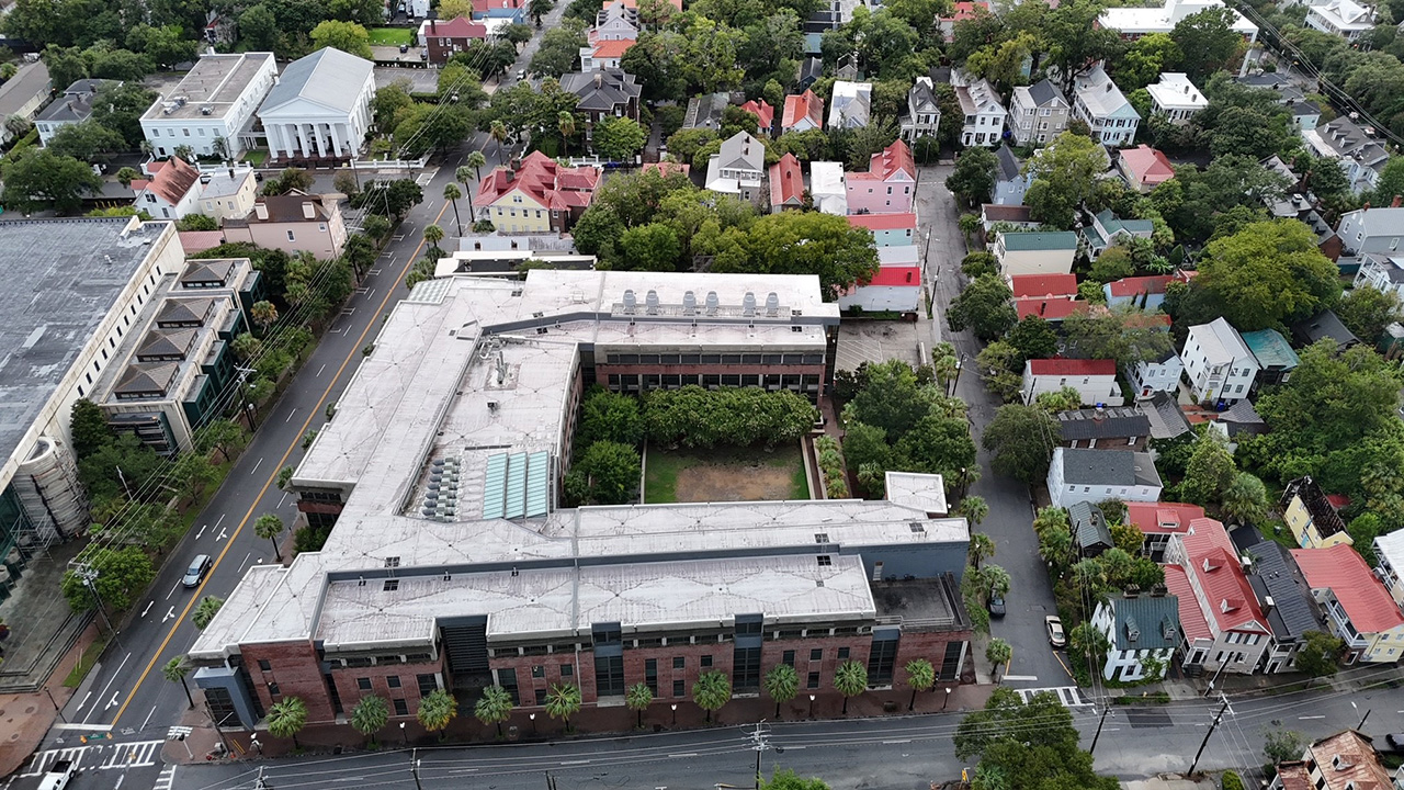 Aerial Photos above campus 