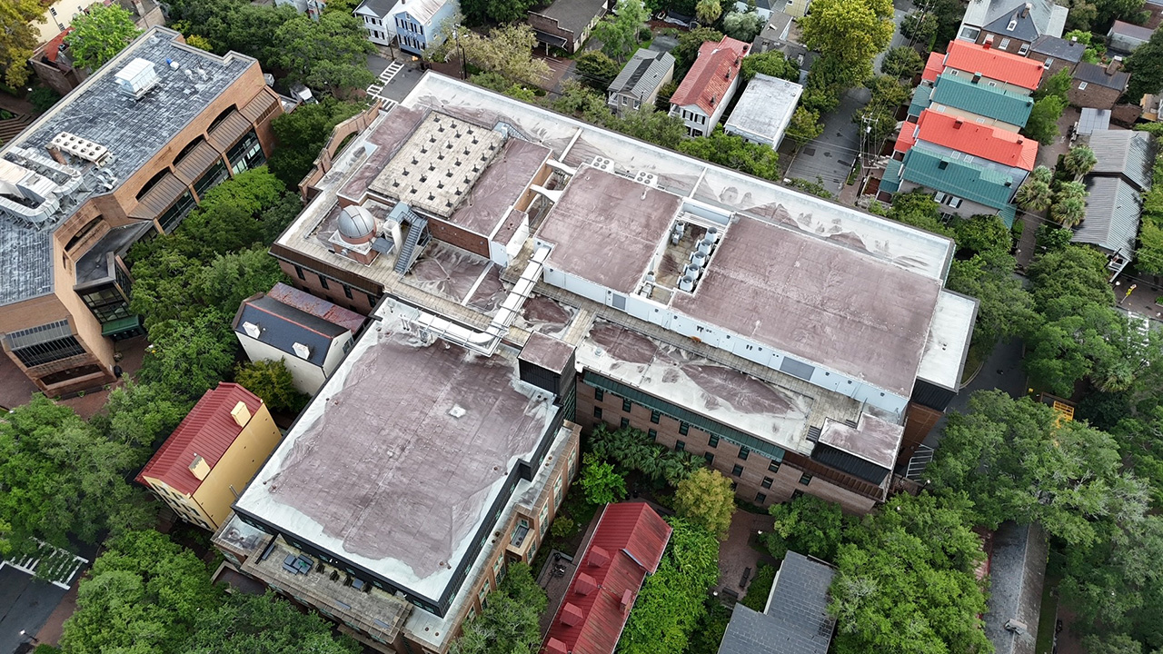 Aerial Photos above campus 