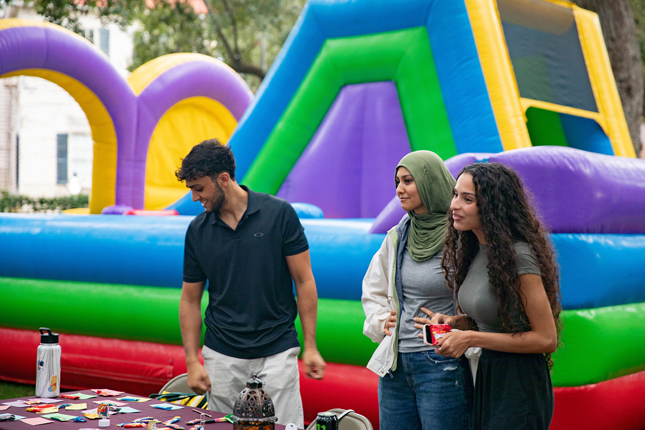 Students at HLC Multicultural Festival in Cistern.