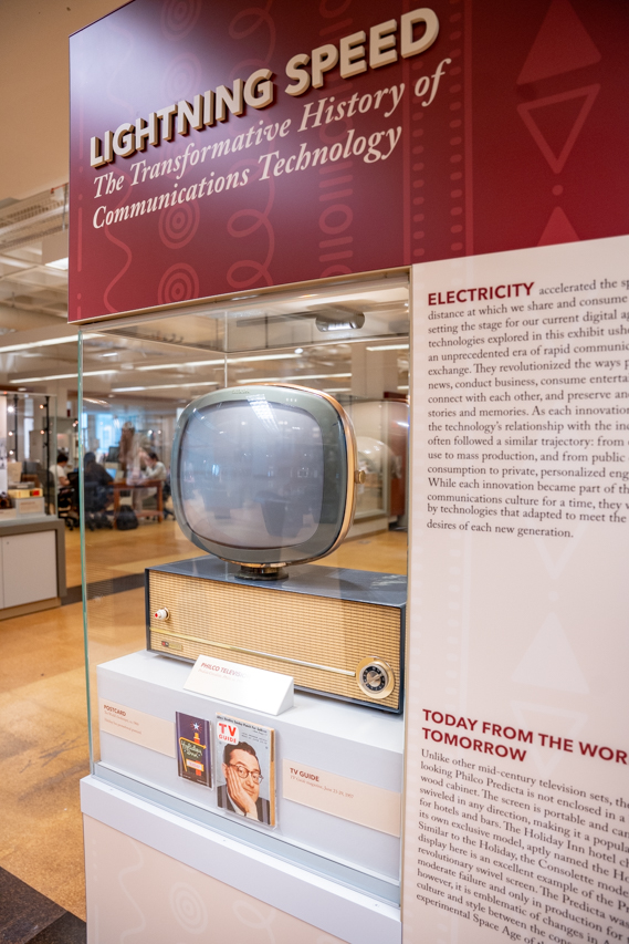 Lightning Speed Exhibit in the Addlestone Library 