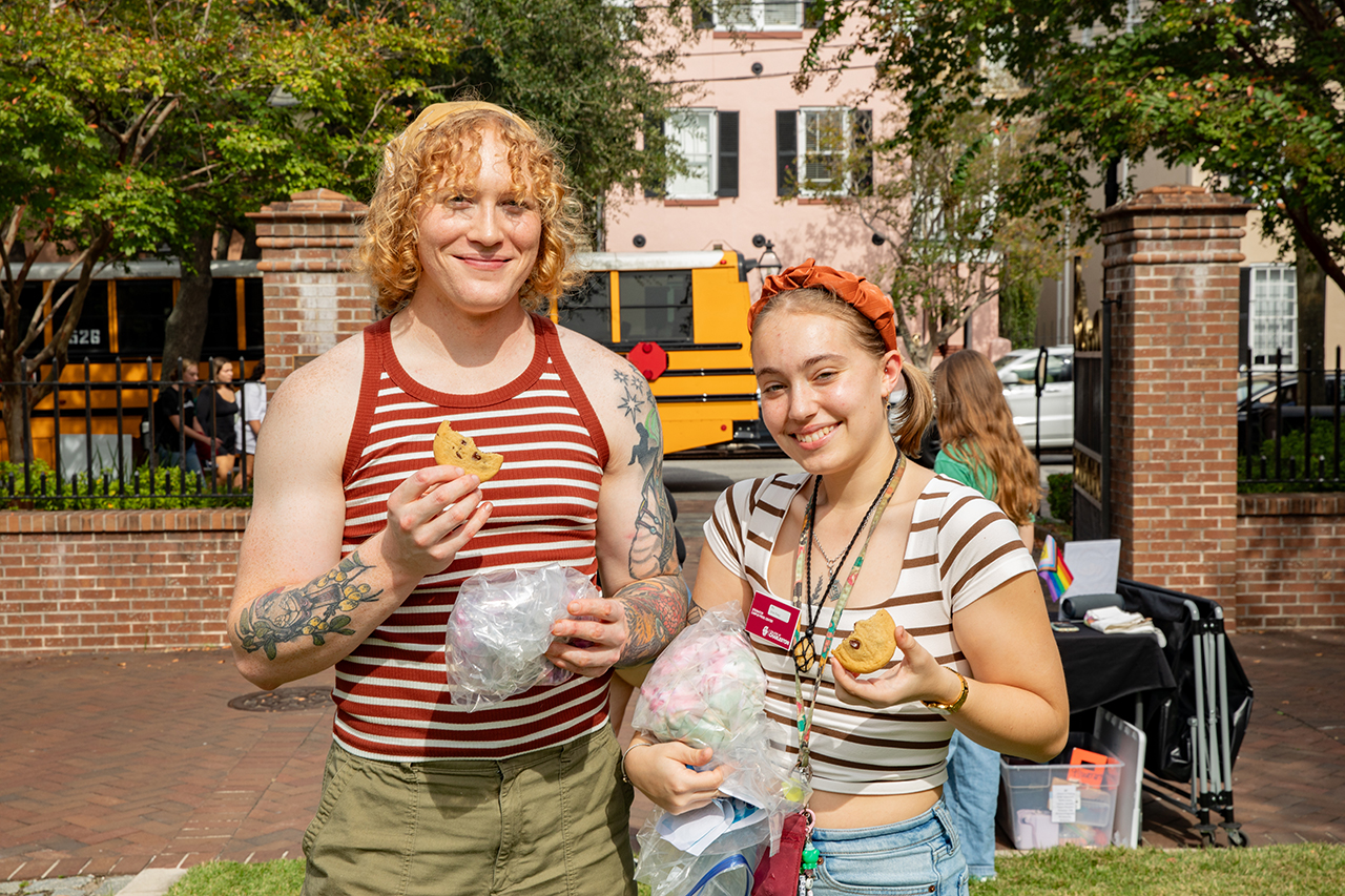 Students attend Tie Dye with Pride in Rivers Green.