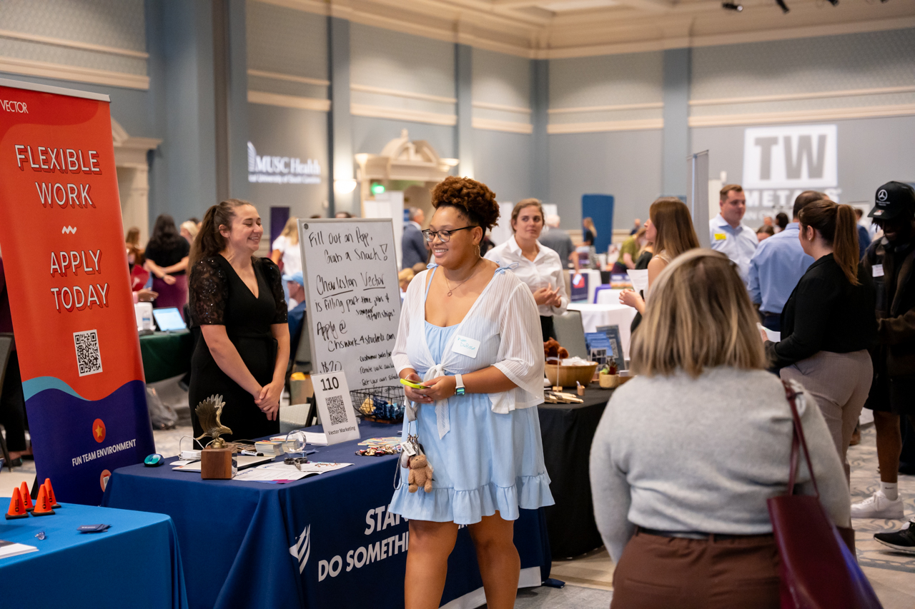 College of Charleston hosts the Career Exploration Fair at the Gillard Center 