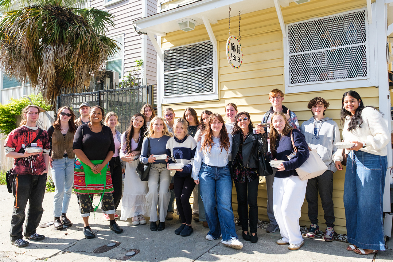 CofC French Class at Bintu Atelier
copyright Maxwell Vittorio
