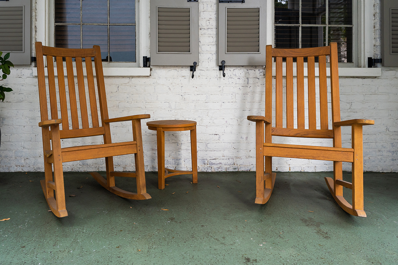 two rocking chairs