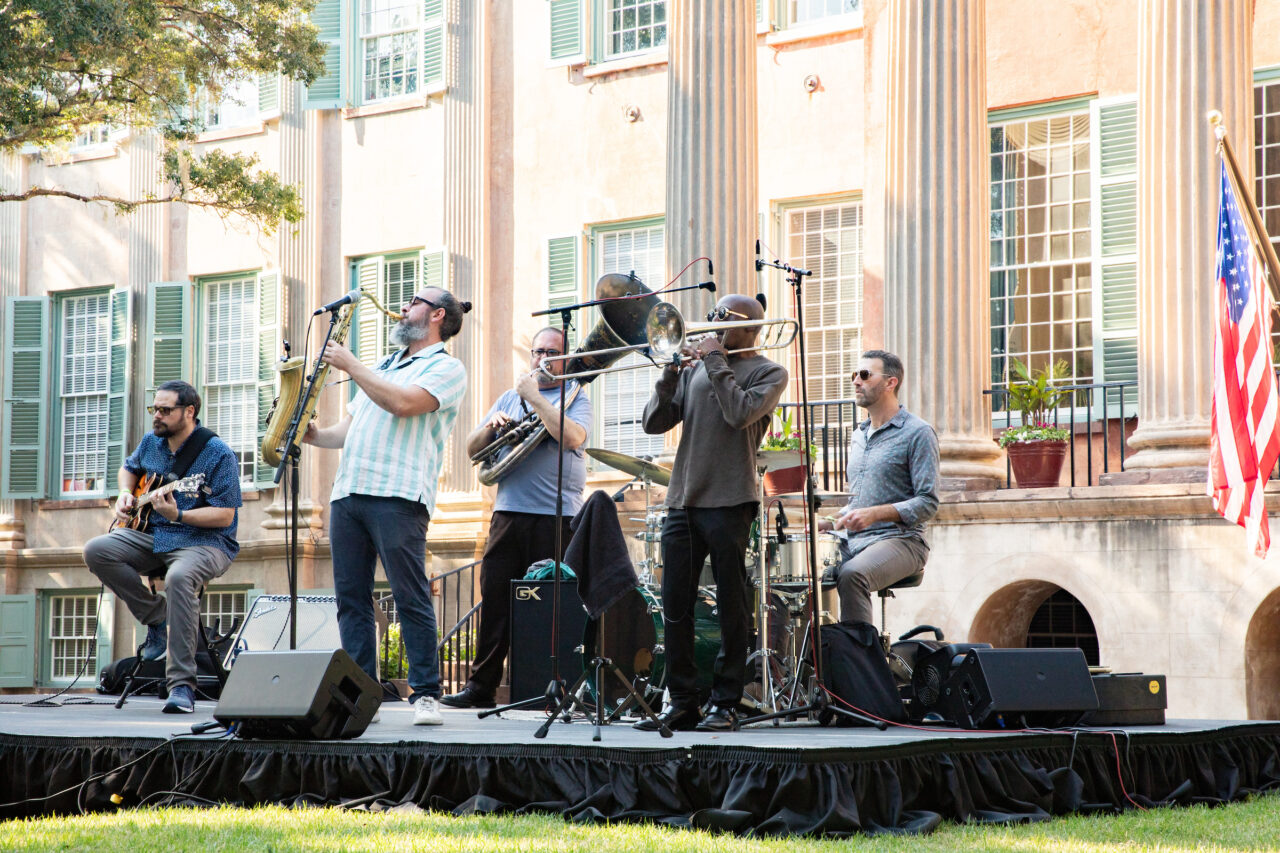 band in the cistern yard