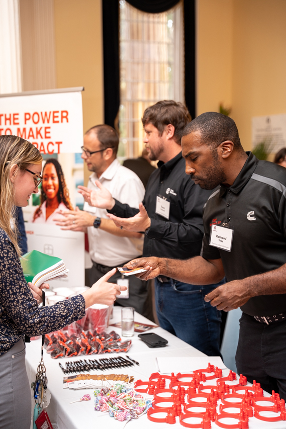 Students meet prospective employers at career event 