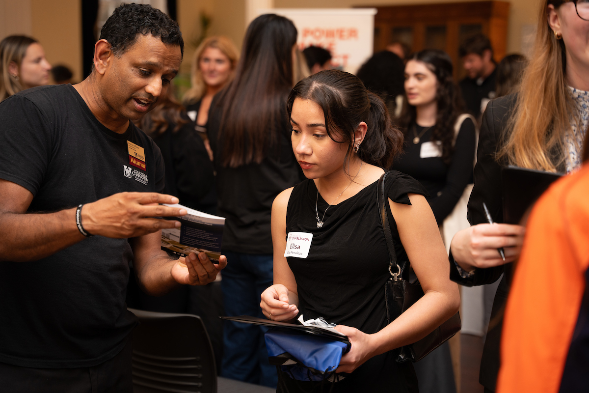 Students meet prospective employers at career event