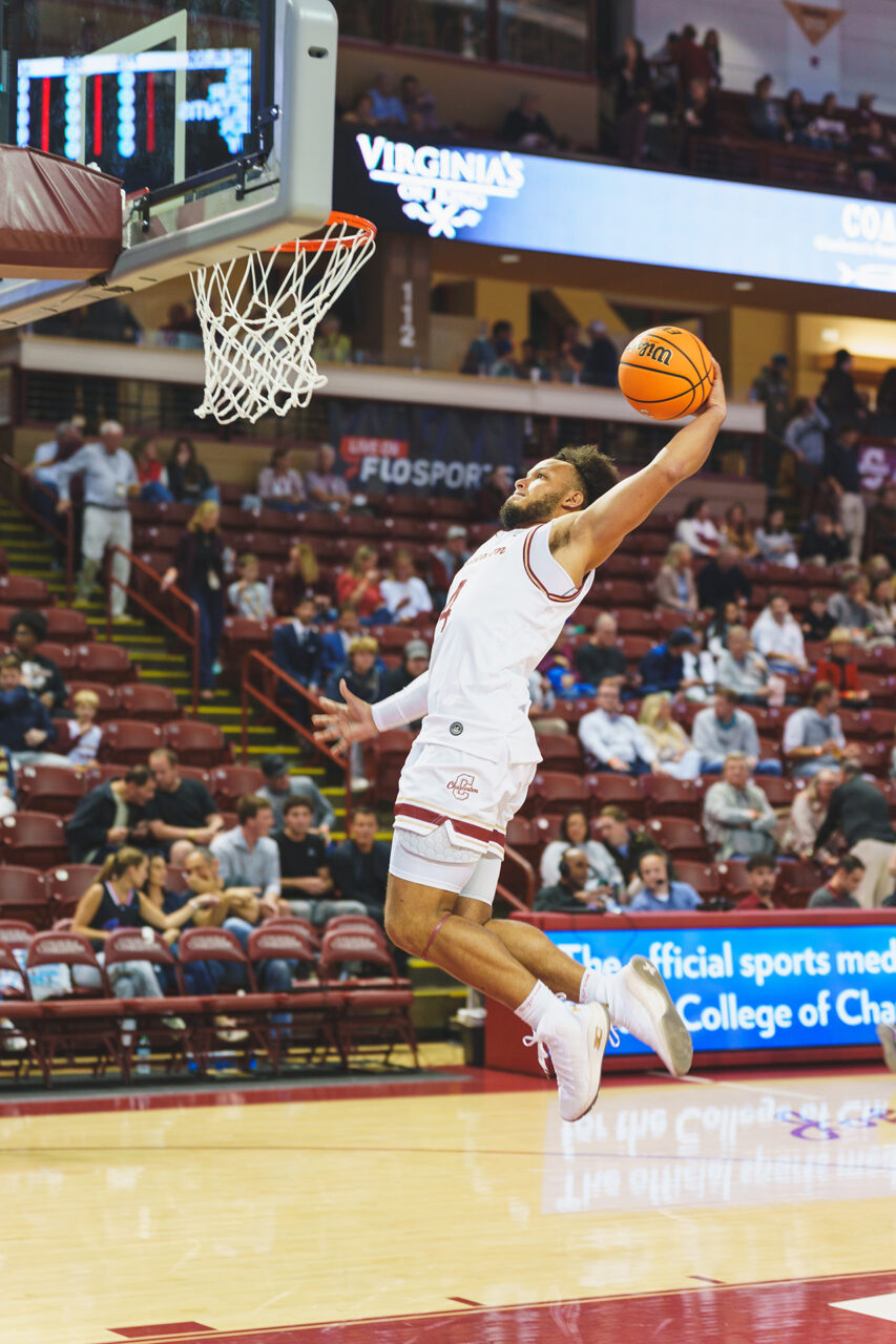 Men's basketball on the court 