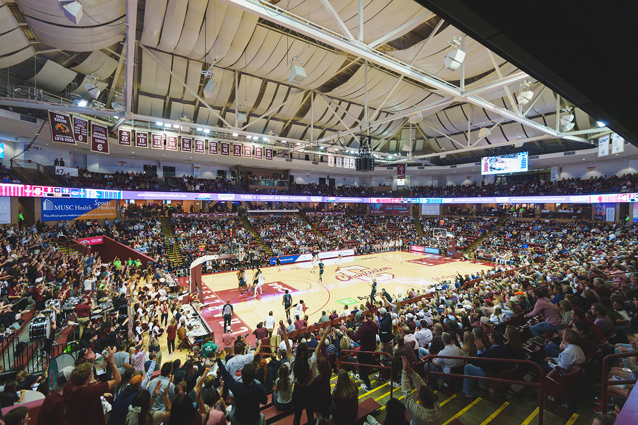 overall scene at College of Charleston Men's Basketball Team home game