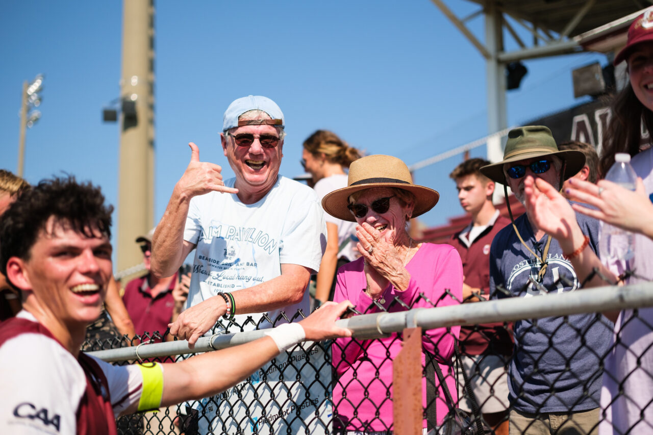 fans at Mens' cofc soccer game