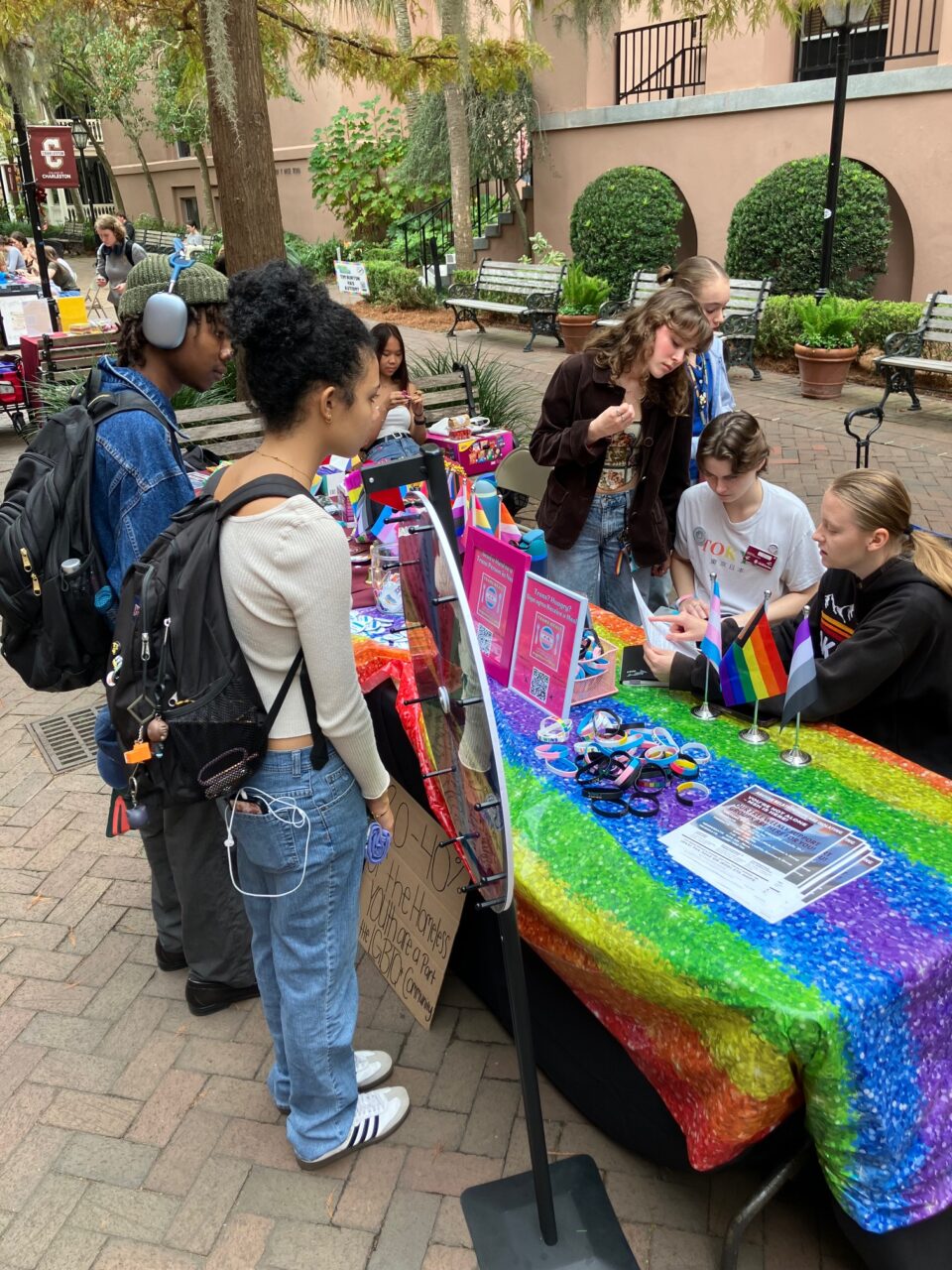 students volunteer for the local community in Cougar Mall