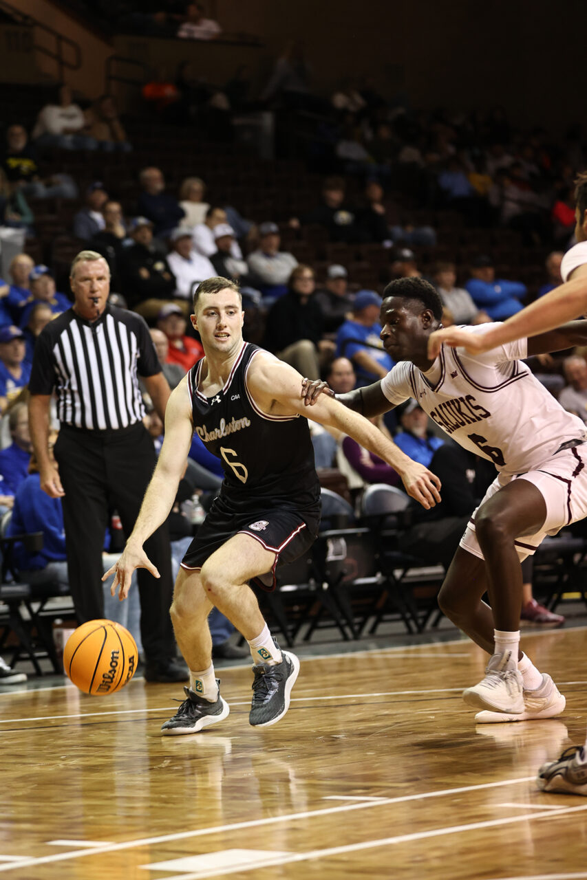 Men's basketball in action