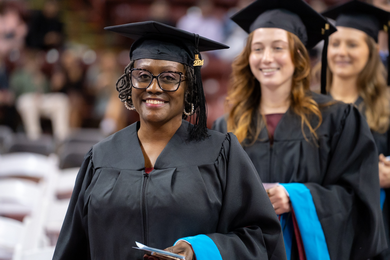 winter graduation at the College of Charleston