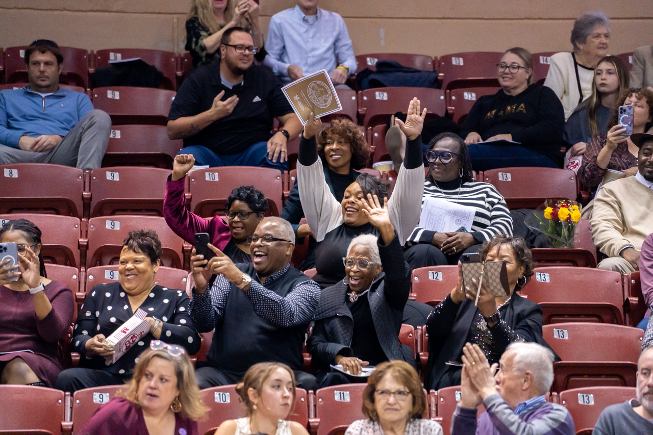 winter graduation at the College of Charleston