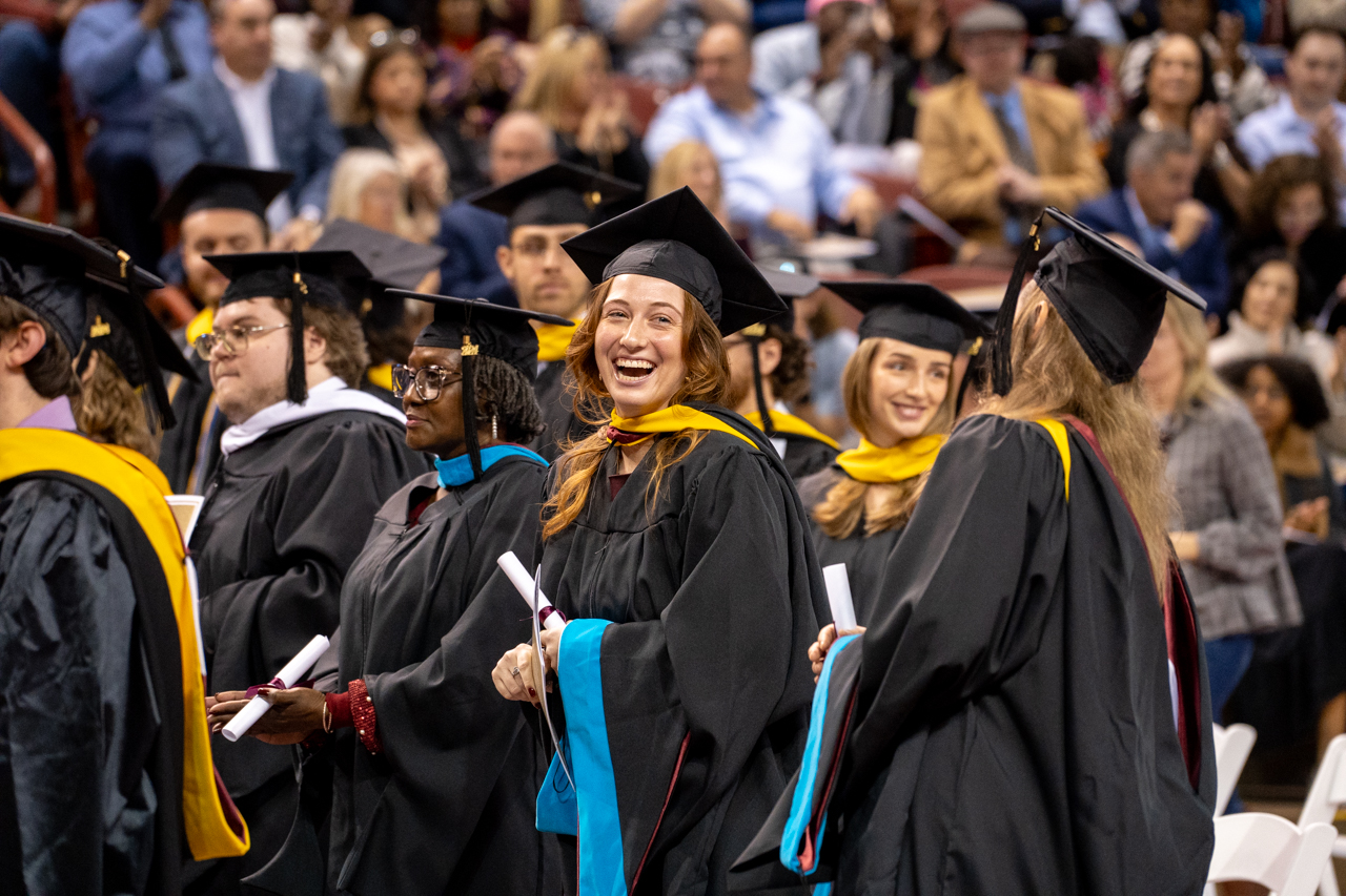 winter graduation at the College of Charleston