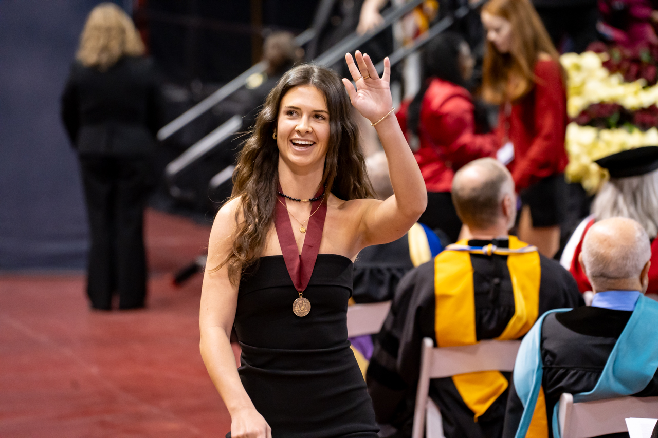 winter graduation at the College of Charleston