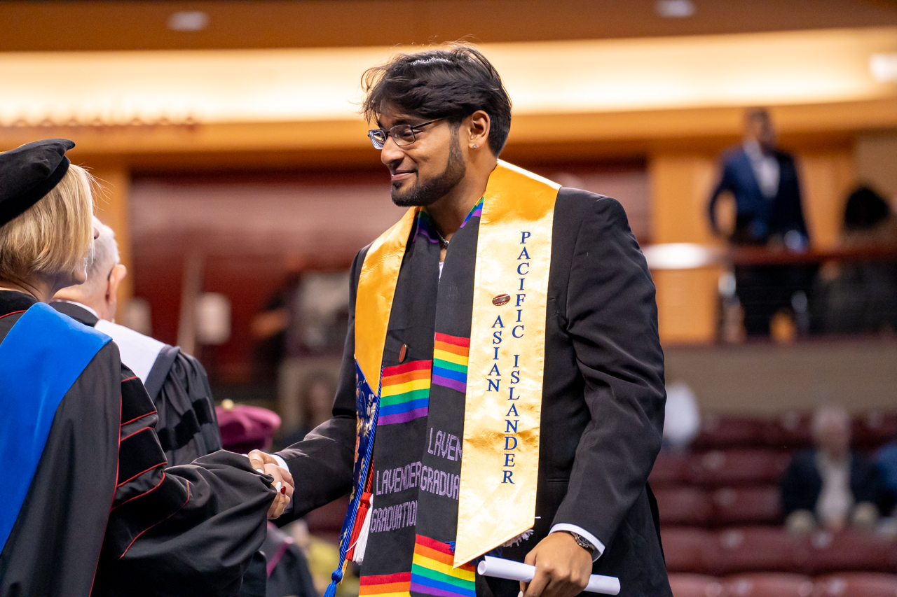 winter graduation at the College of Charleston