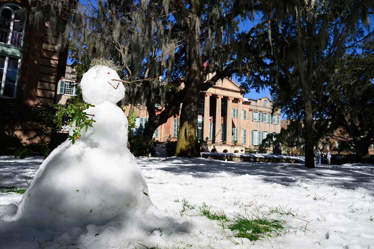 Snowperson in the Cistern Yard