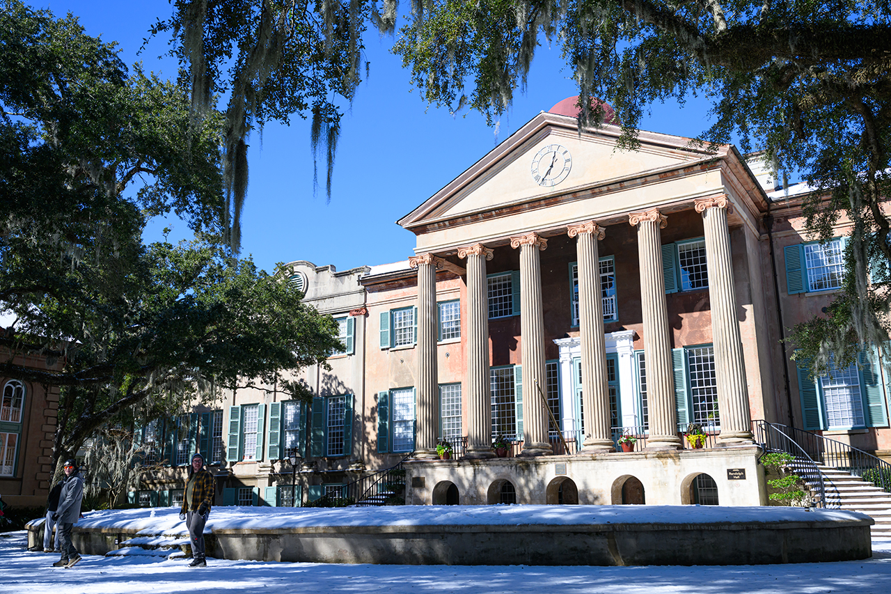 Snow in the Cistern Yard 