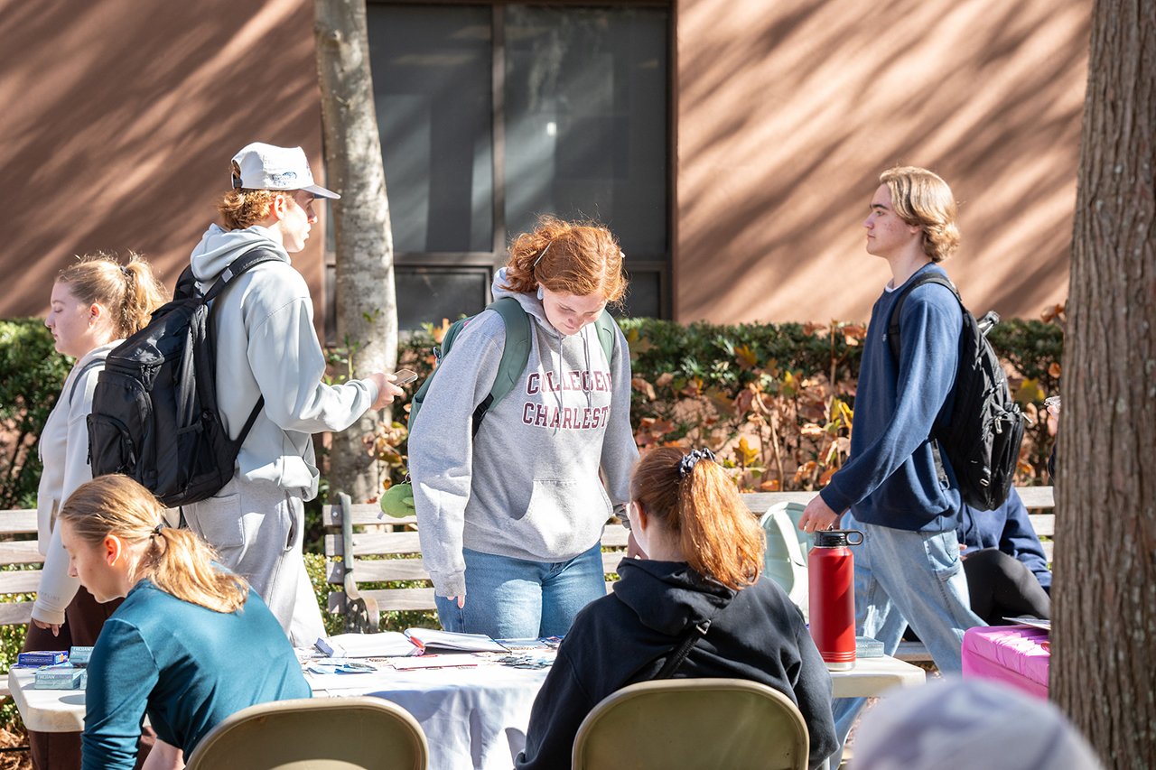 student learns about organizations she can join 