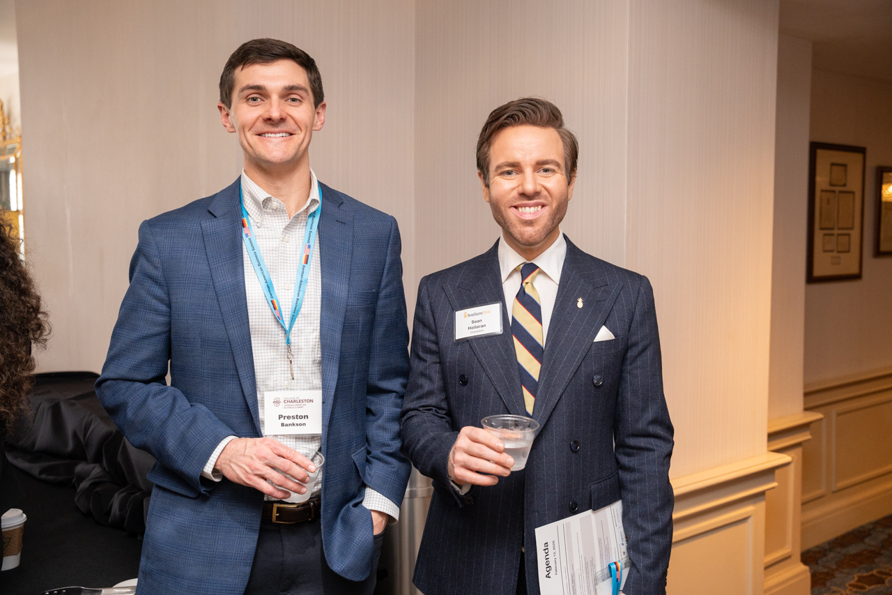 students participate in a networking event at the German-American Business Summit 