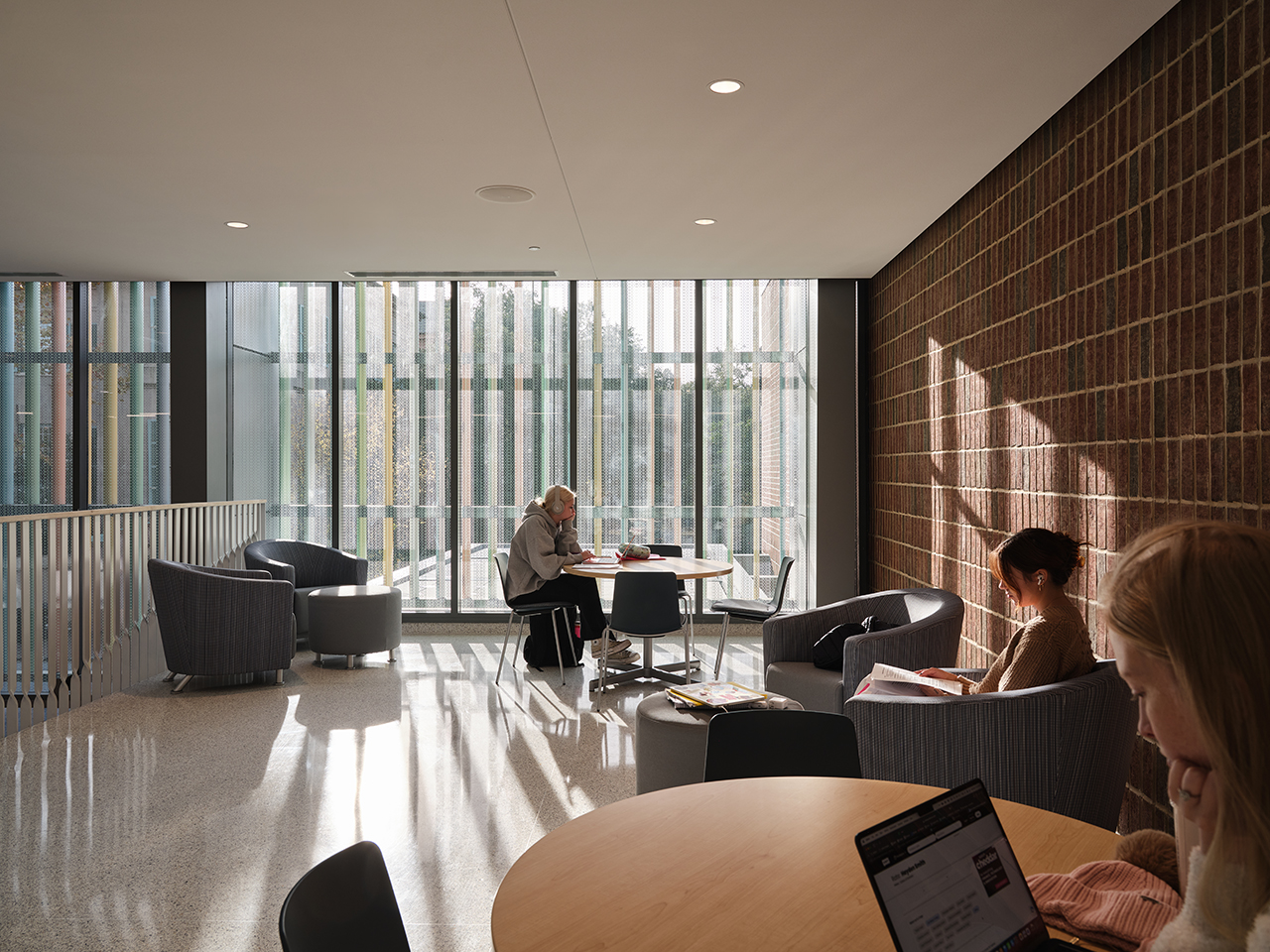 Lobby in the Simons Center 