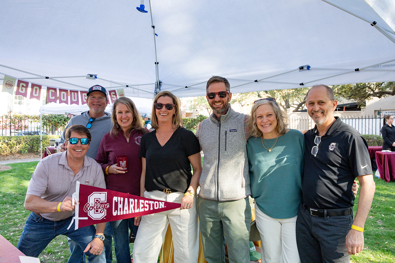 Group photo of booth ticketholders.