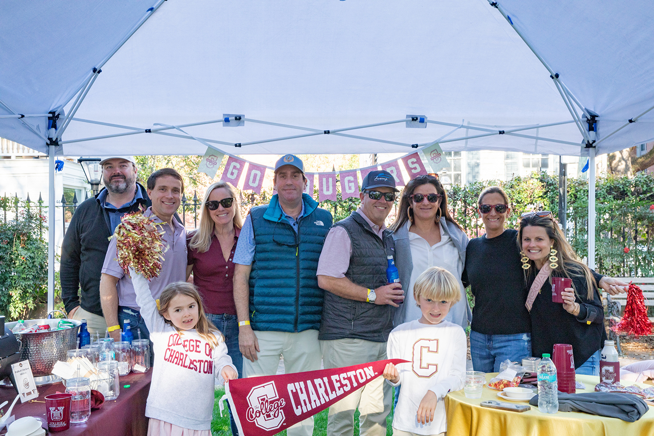 Group photo of booth ticketholders.