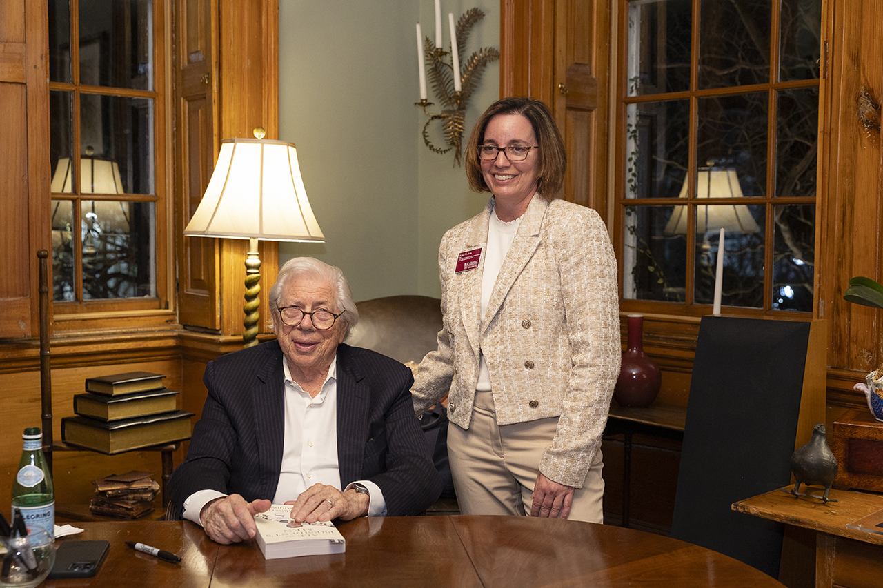 posing with Carl Bernstein 